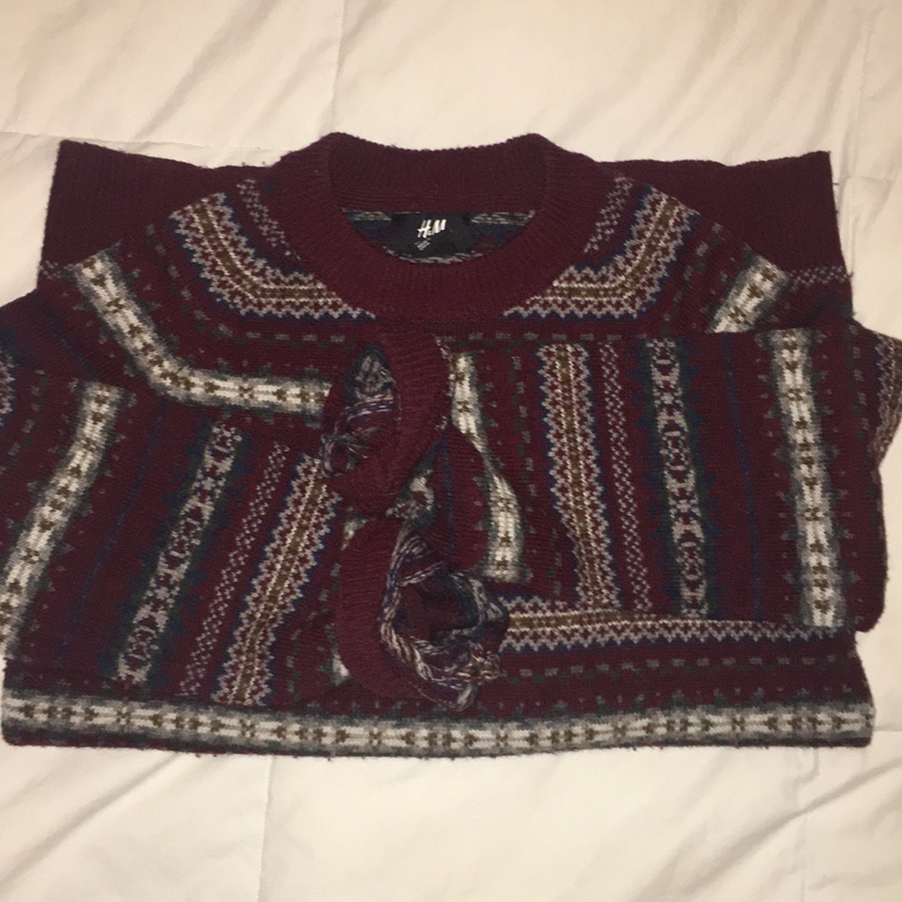 EVERYTHING MUST FO H&M Fair Isle Wool Sweater